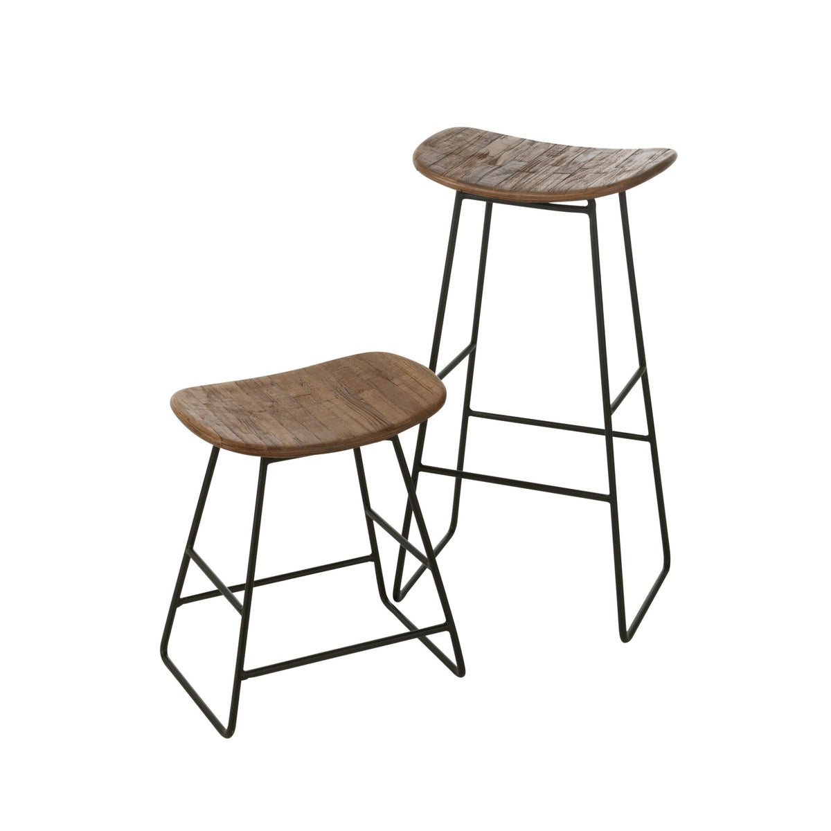 Stoel Rechthoekig Gerecycleerd Teak Naturel Large J-Line