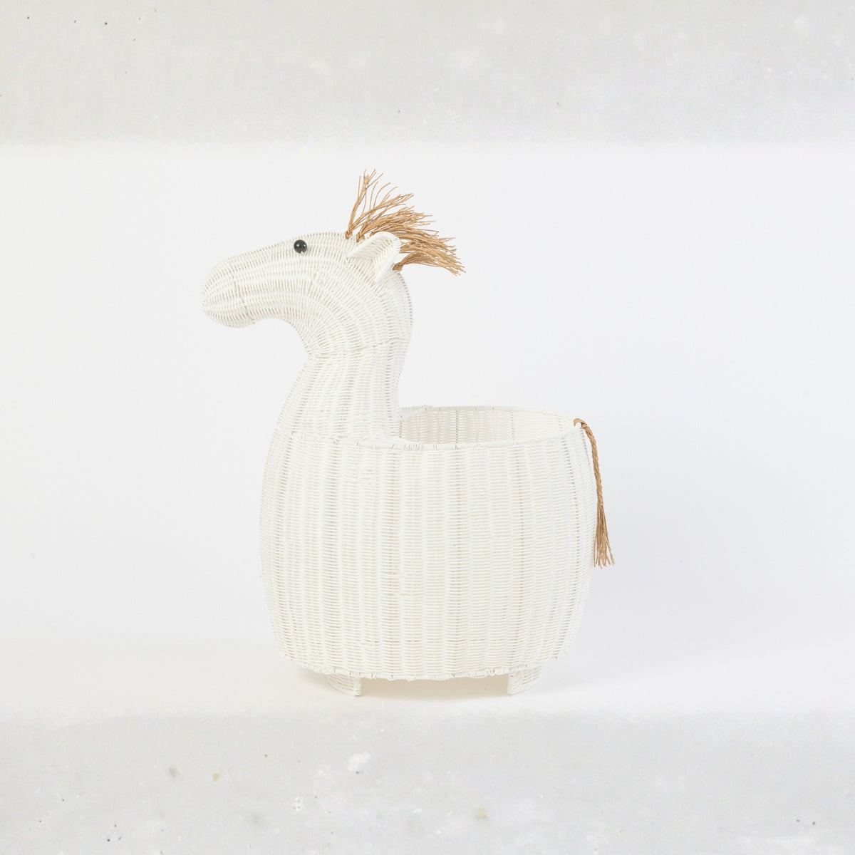Mand Paard Kunststof Wit J-Line