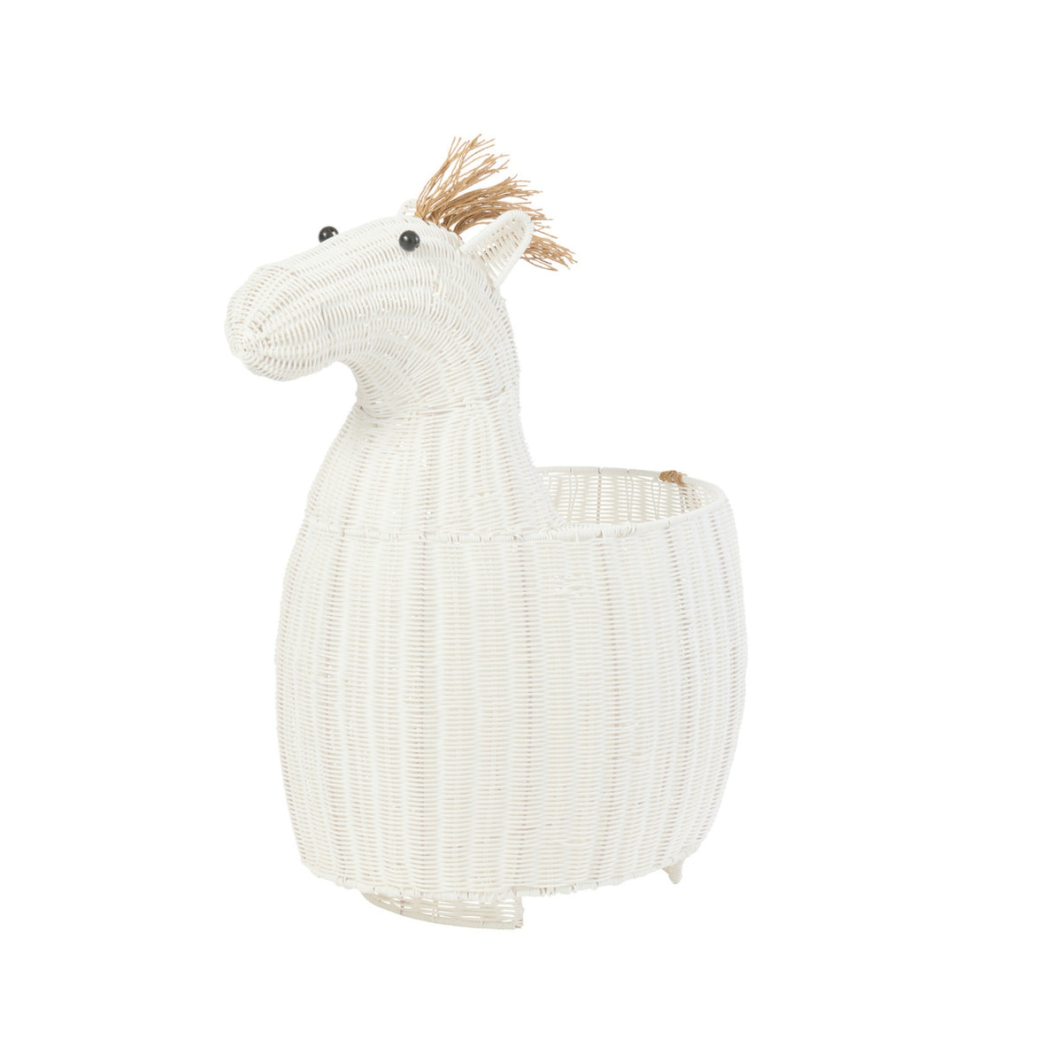 Mand Paard Kunststof Wit J-Line