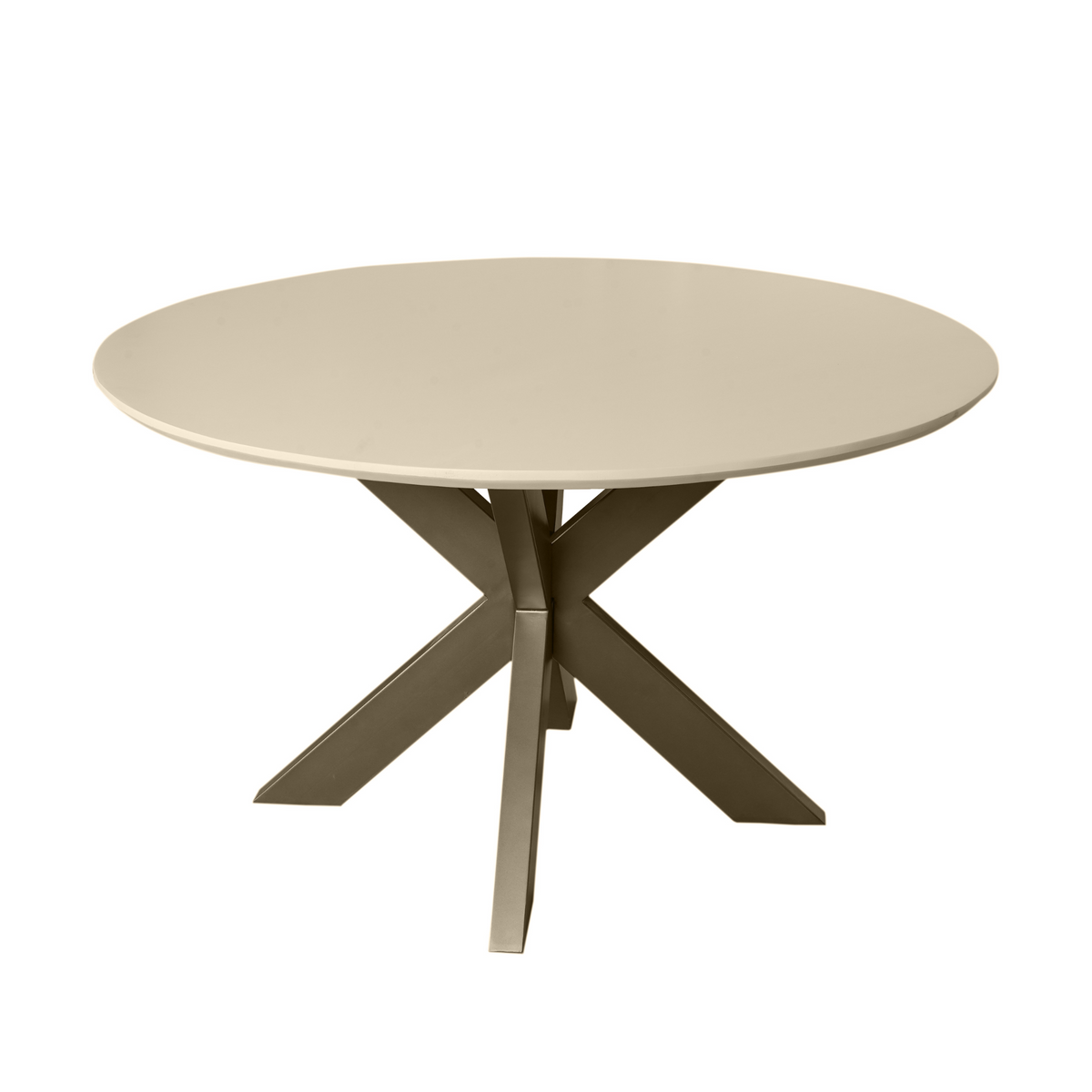 Eettafel Madison Mangohout Zand Rond 130cm Starfurn