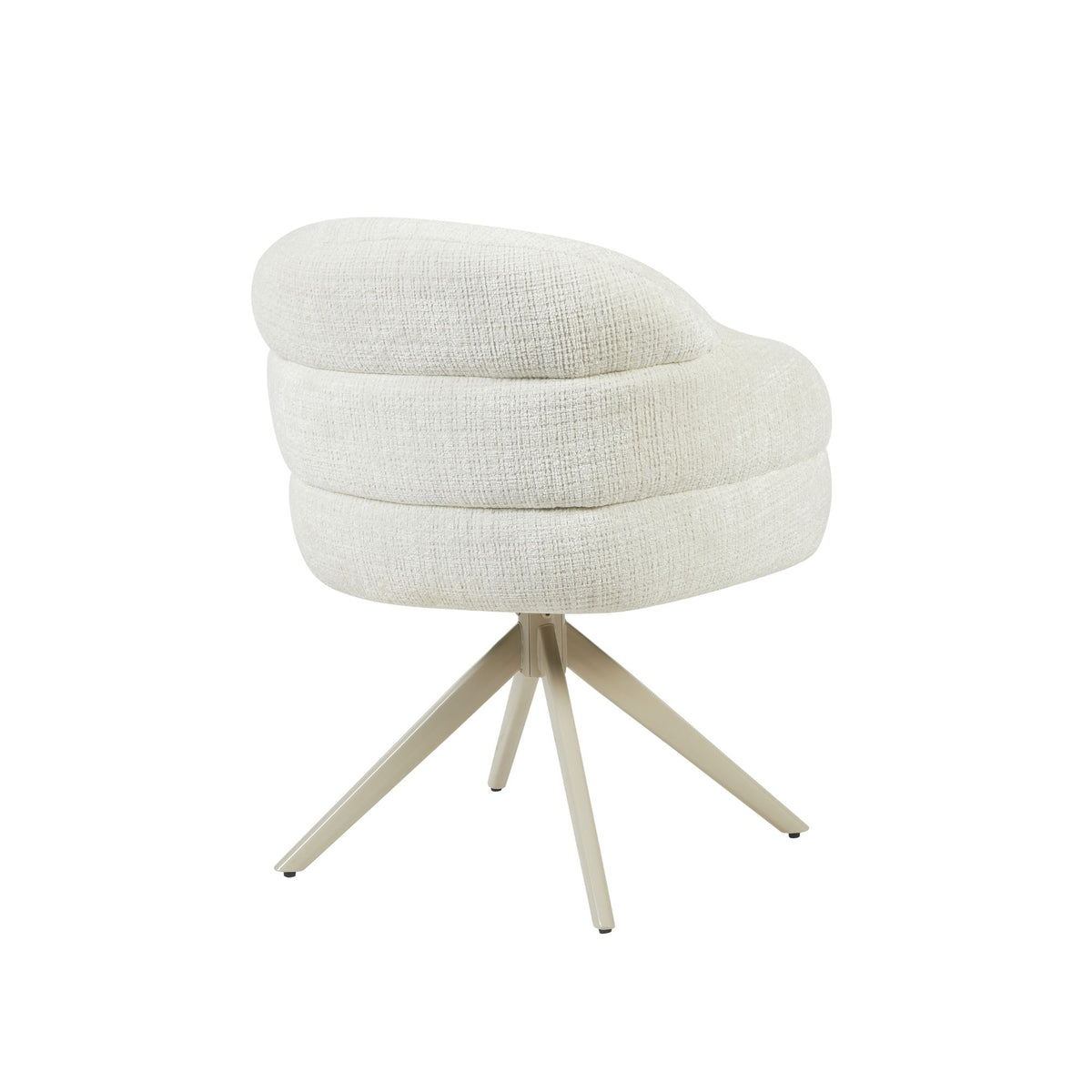 Eetkamerstoel Bella Stof Off White Met Armleuning Starfurn