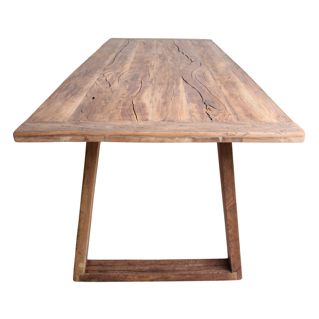 Teakhouten Eettafel Farmwood 240cm Raw Materials
