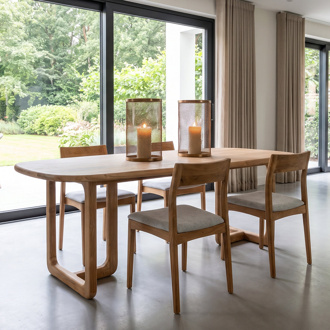 Invierno Eettafel Gerecycled Teakhout 200cm Raw Materials