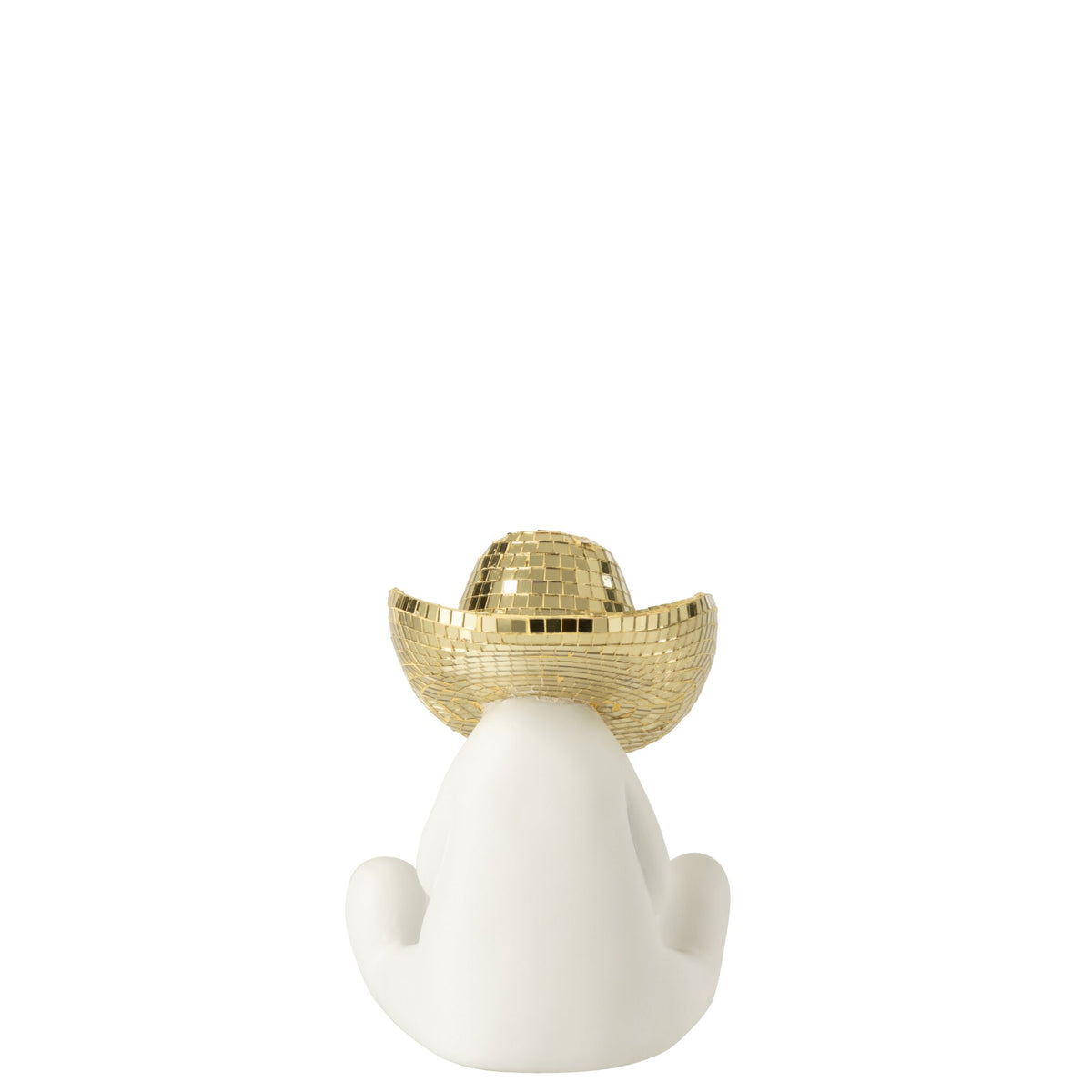 Cowboy Mozaïek Polyresin Wit/Goudkleurig J-Line