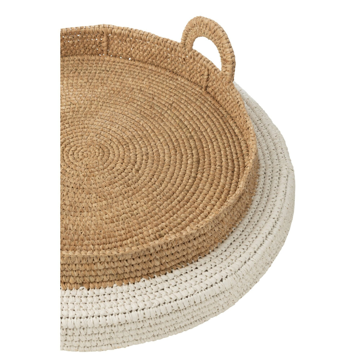 Drijvend Dienblad Polystyreen Wit/Naturel J-Line