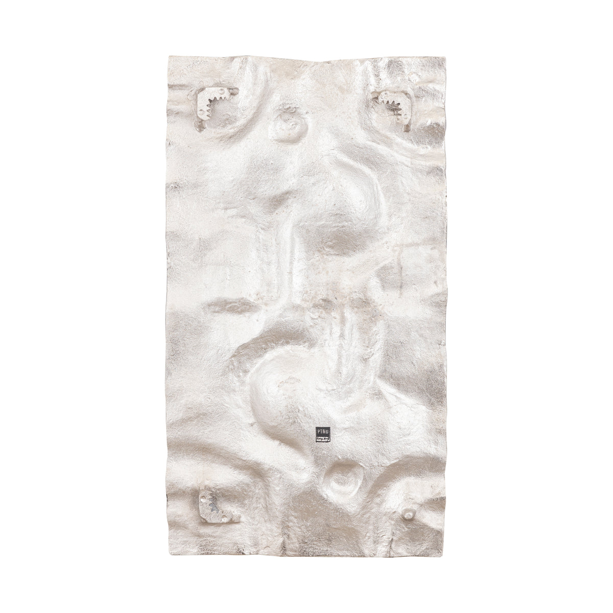 Eogan Gunmetal Casted Alu Wall Panel Rough Rec PTMD - Wandpaneel - PTMD - livinglovely.nl