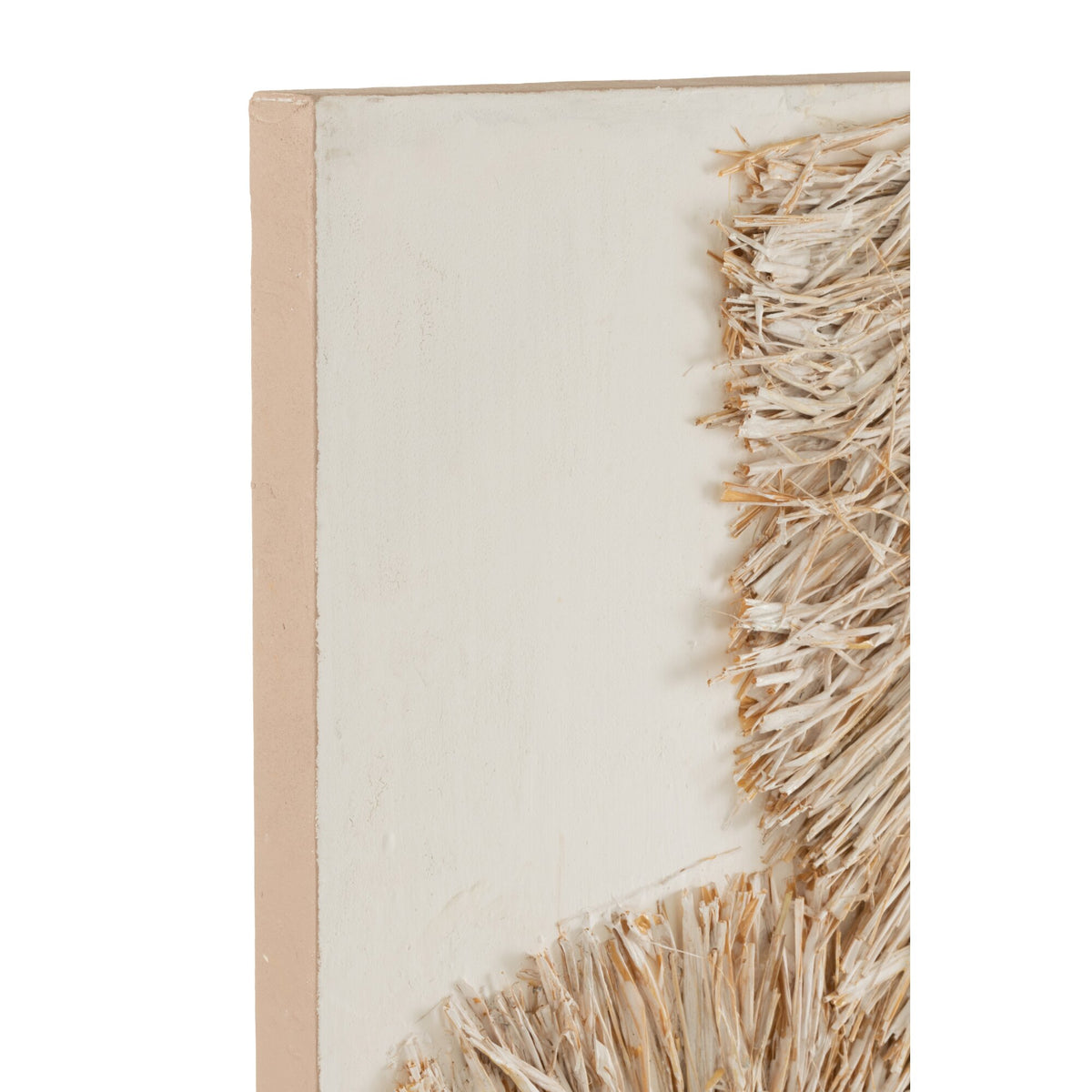 Wanddecoratie Ibiza canvas paint cream wit set van 2 J-Line