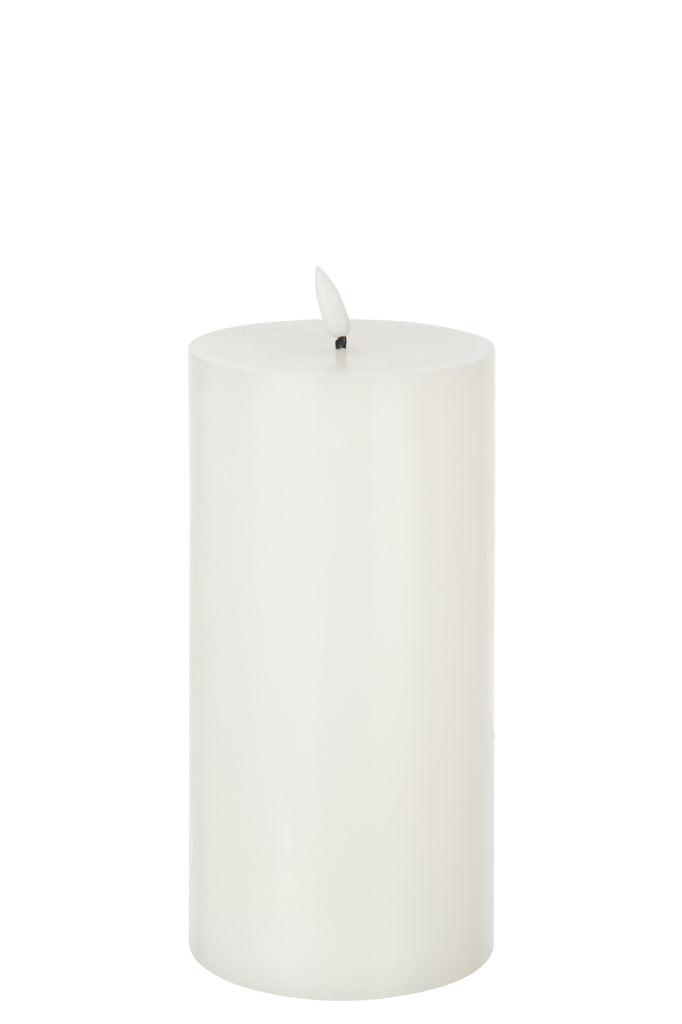Kaars Led Wit Large - LED Kaars - J-Line - livinglovely.nl