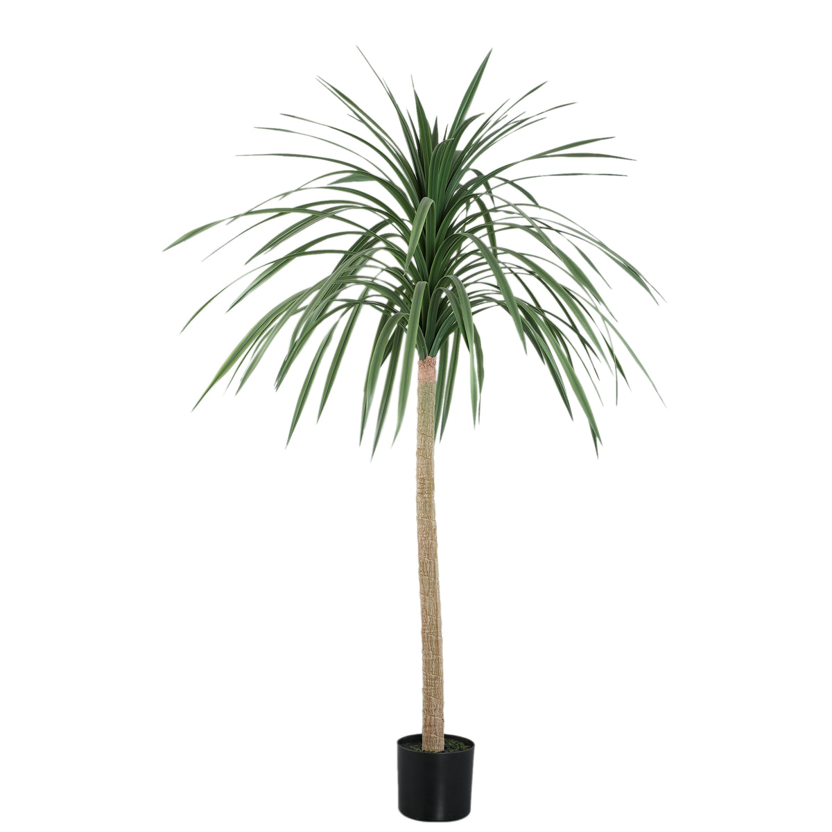 Kunstlobelia van PTMD, 160 cm hoog in een zwarte pot