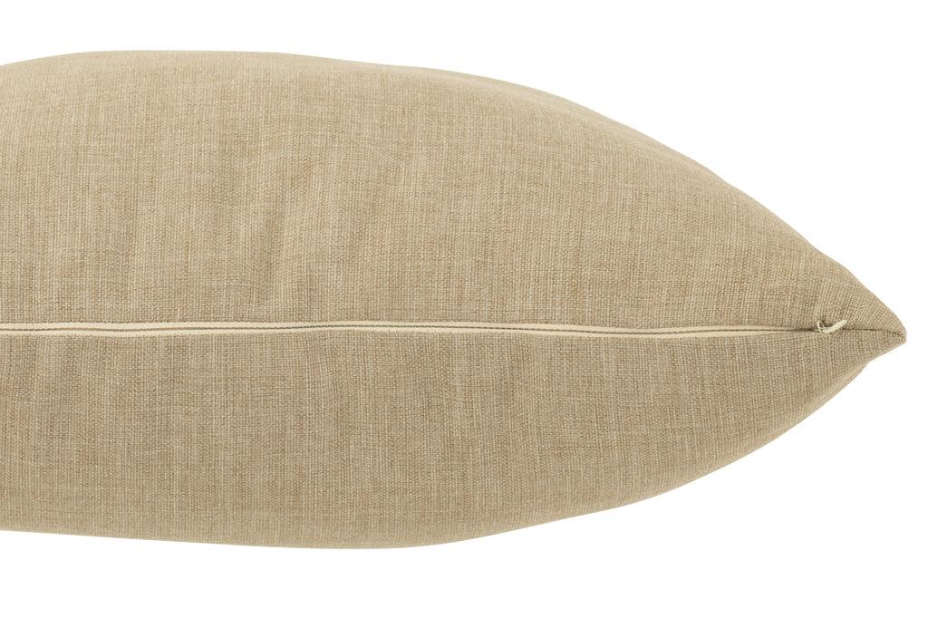 Kussen Outdoor Polyethyleen Beige - Outdoor kussen - J-Line - livinglovely.nl