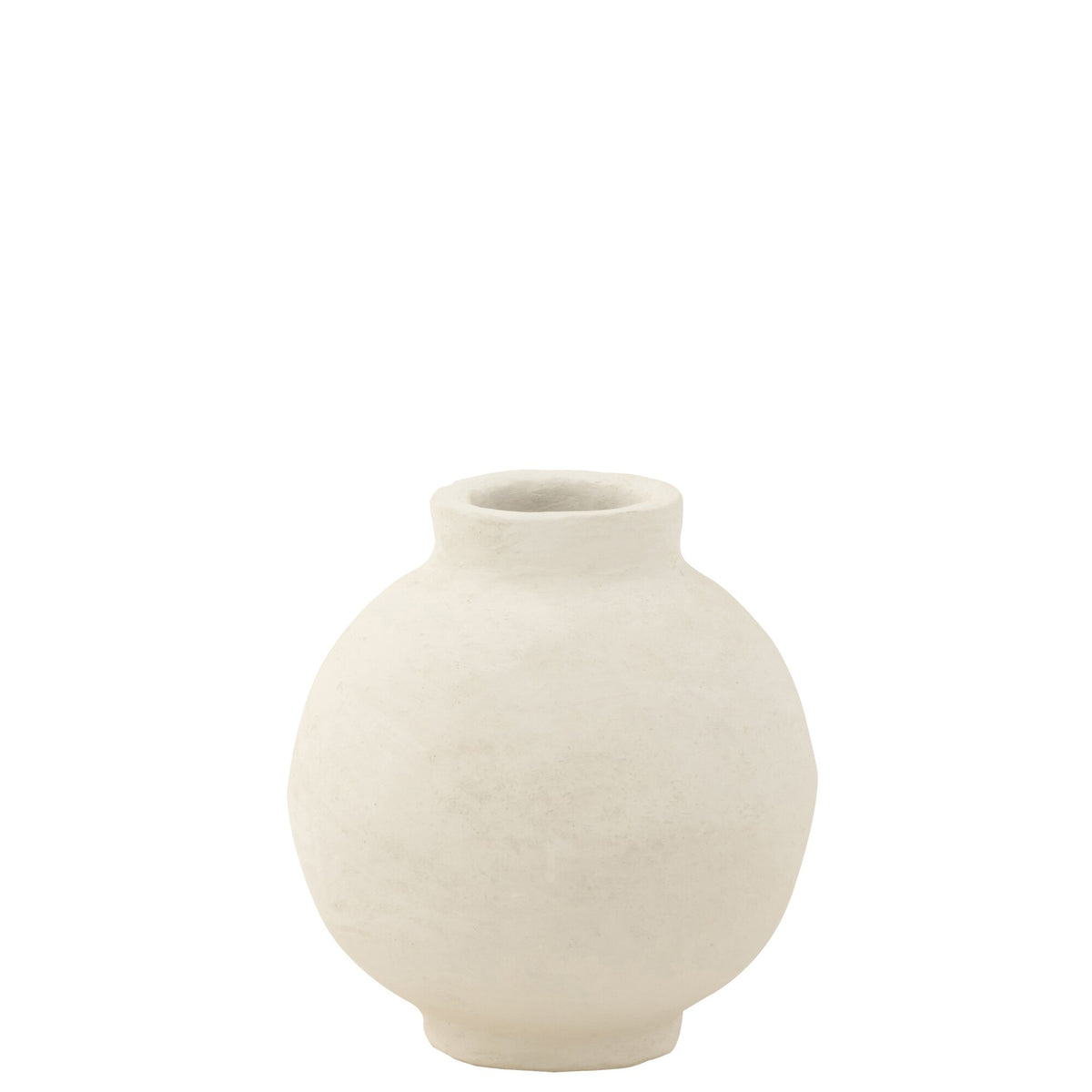 Pot Glad Sphere Papier Mache Wit L30xcmB30cmxH30cm J-Line