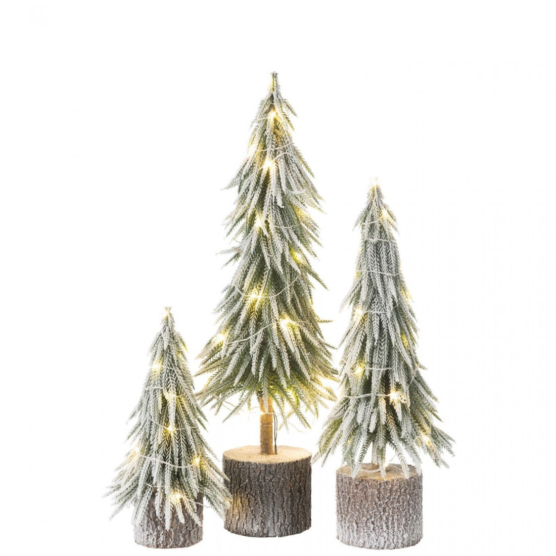 Kerstboom A+Led Kunststof Sneeuw Groen Medium H45cm J-Line