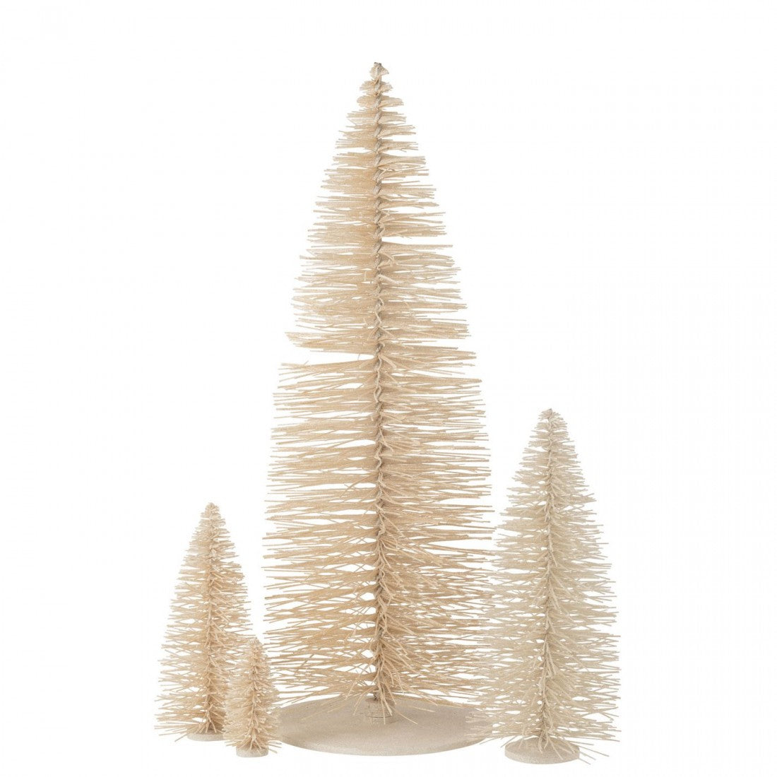 Kerstboom Decoratief Glitter Hout Wit Extra Large H140cm J-line