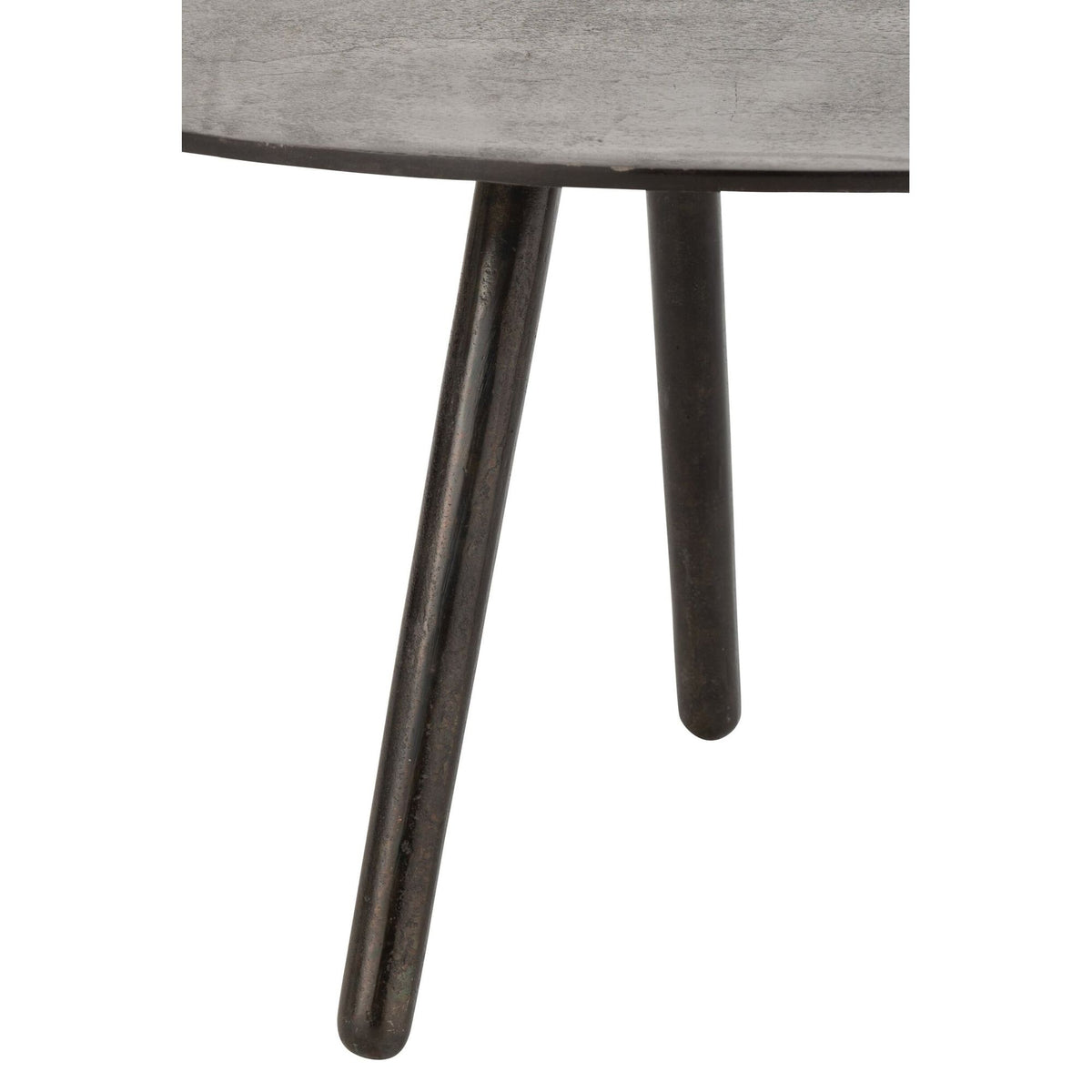 Salontafel Drop Aluminium/IJzer Zwart Small van J-Line, zwarte salontafel van aluminium, ander aanzicht