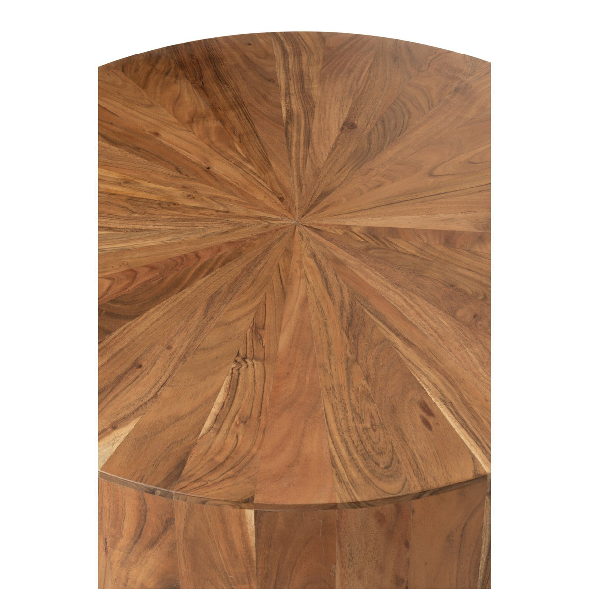Salontafel Rond Acacia Hout/Mdf Naturel J-Line