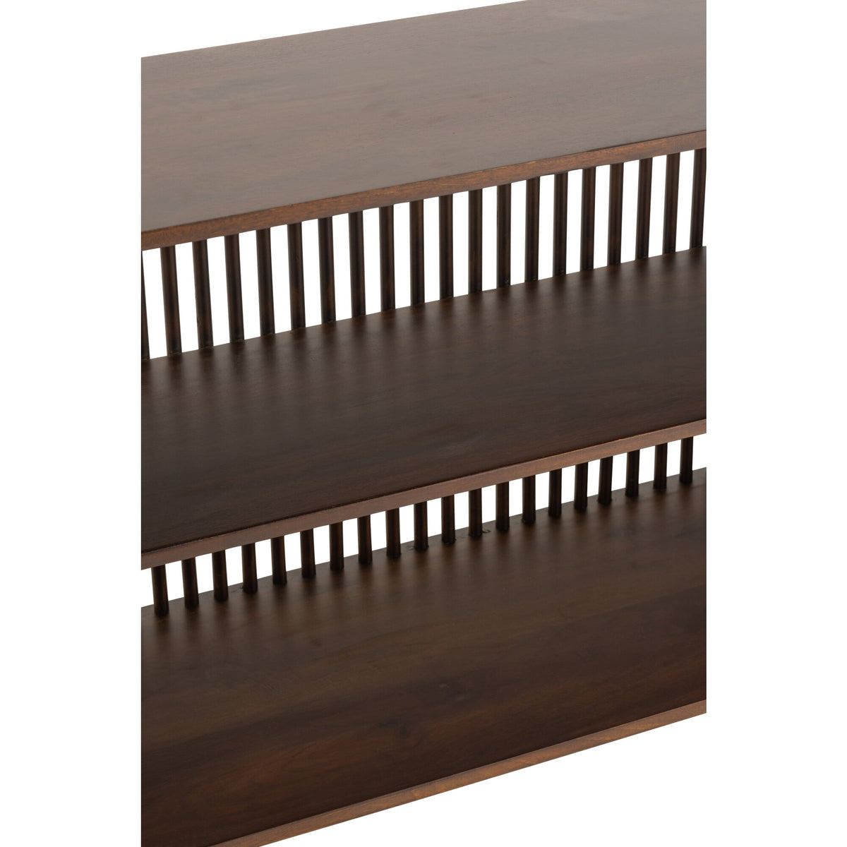 Sidetable Conie 2 Planken Mangohout Donkerbruin J-Line