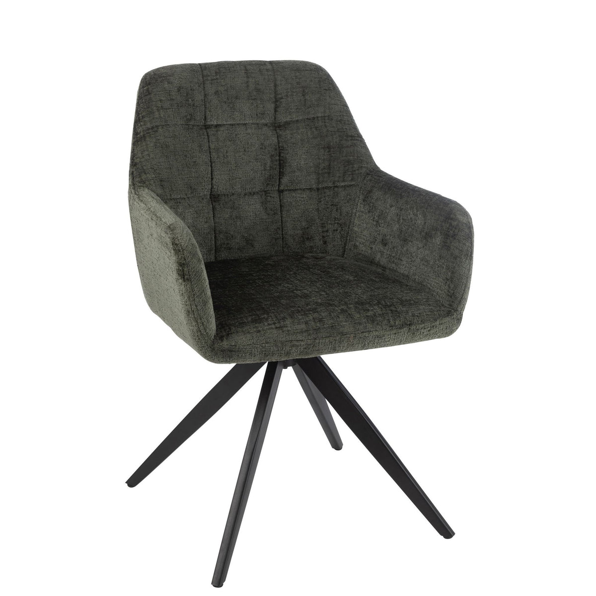 Stoel Louna Ijzer/Acryl Groen J-Line