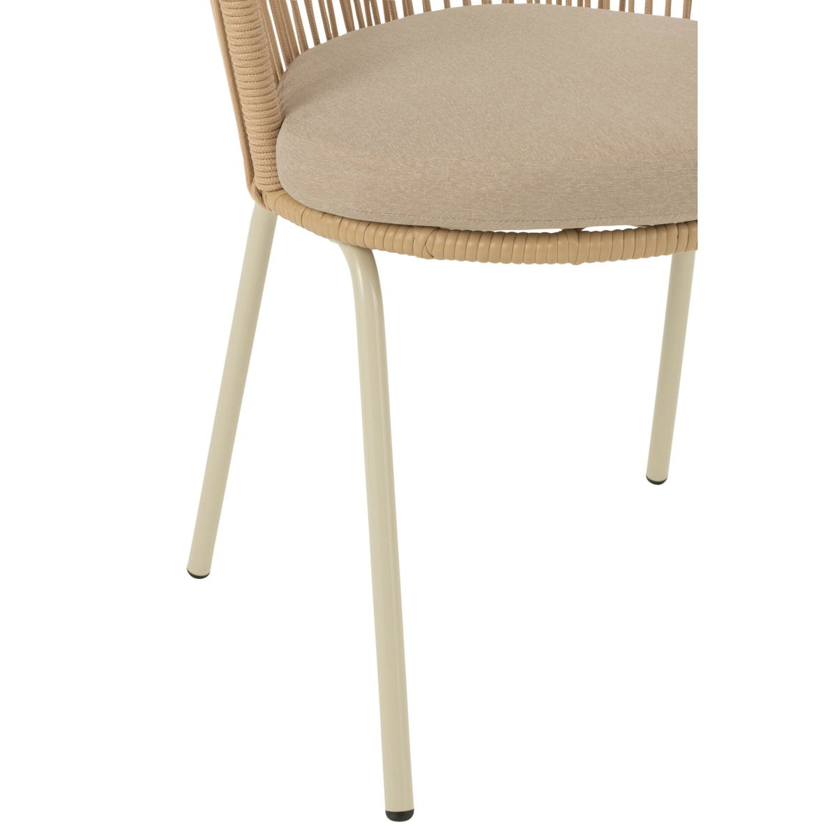 Stoel Toa Metaal/Koord Beige J-Line