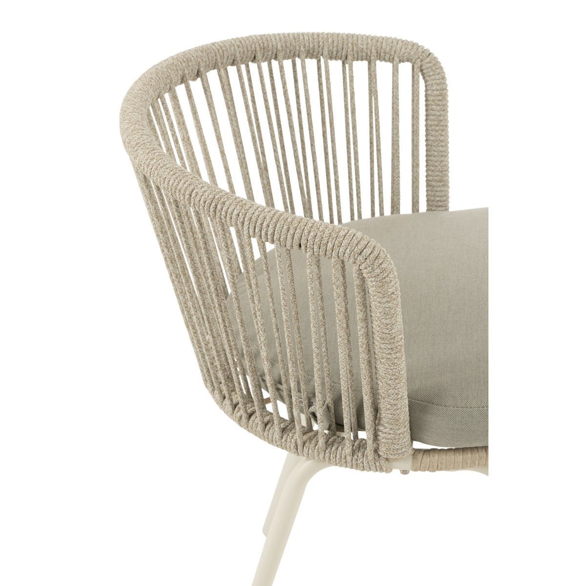 Stoel Toa Metaal/Touw Grijs J-Line
