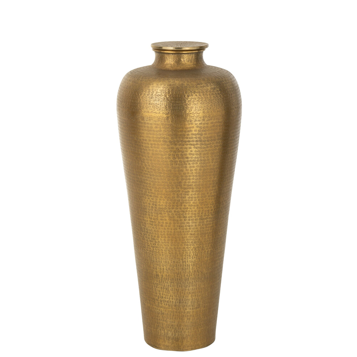 Vloervaas Cilinder Aluminium Goud J-Line