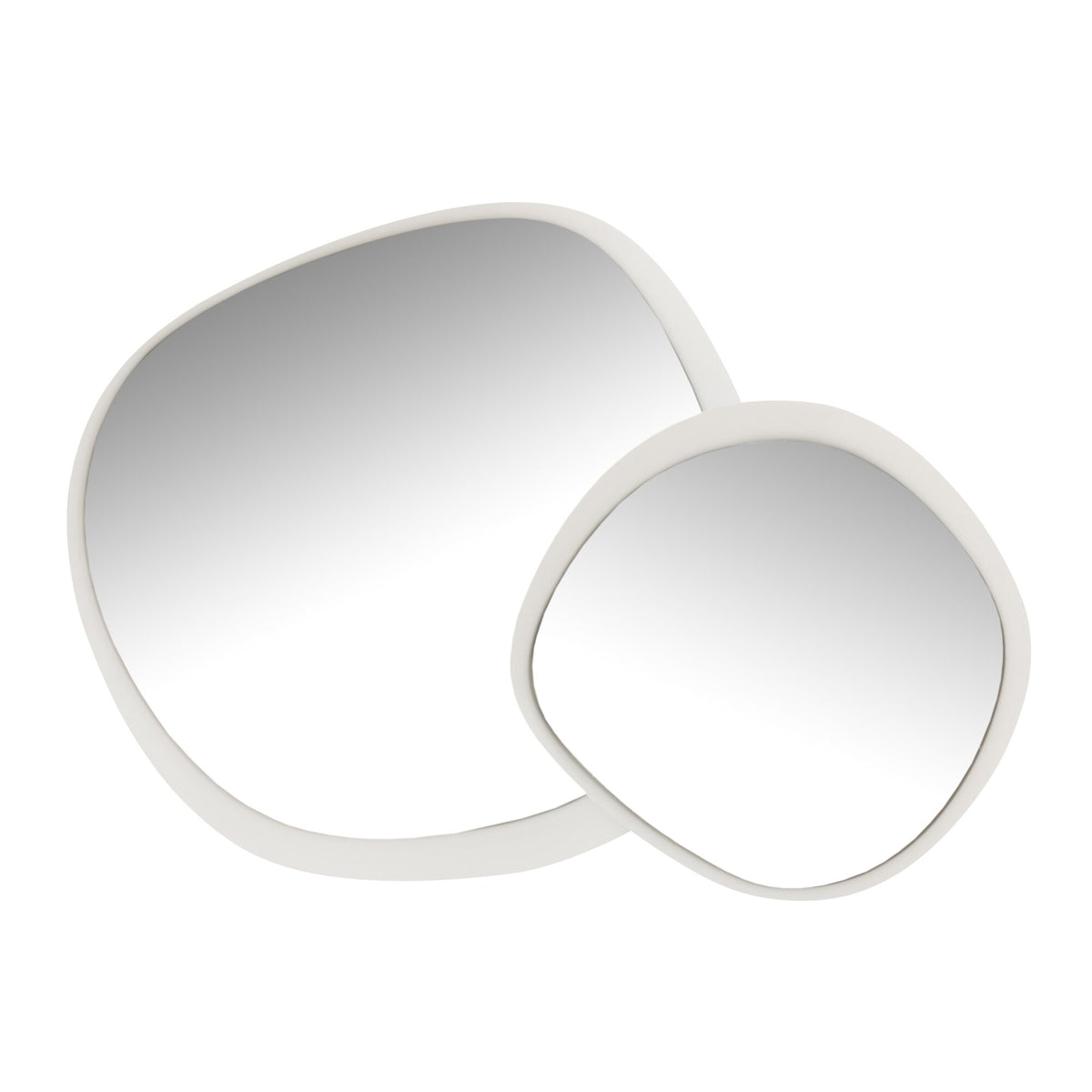 Wandspiegel Metaal/Glas Wit Large J-Line