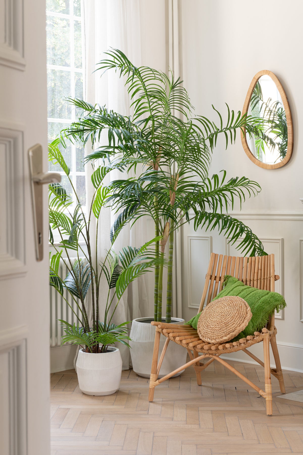 Bamboepalm In Pot Plastiek Groen/Zwart Small J-Line
