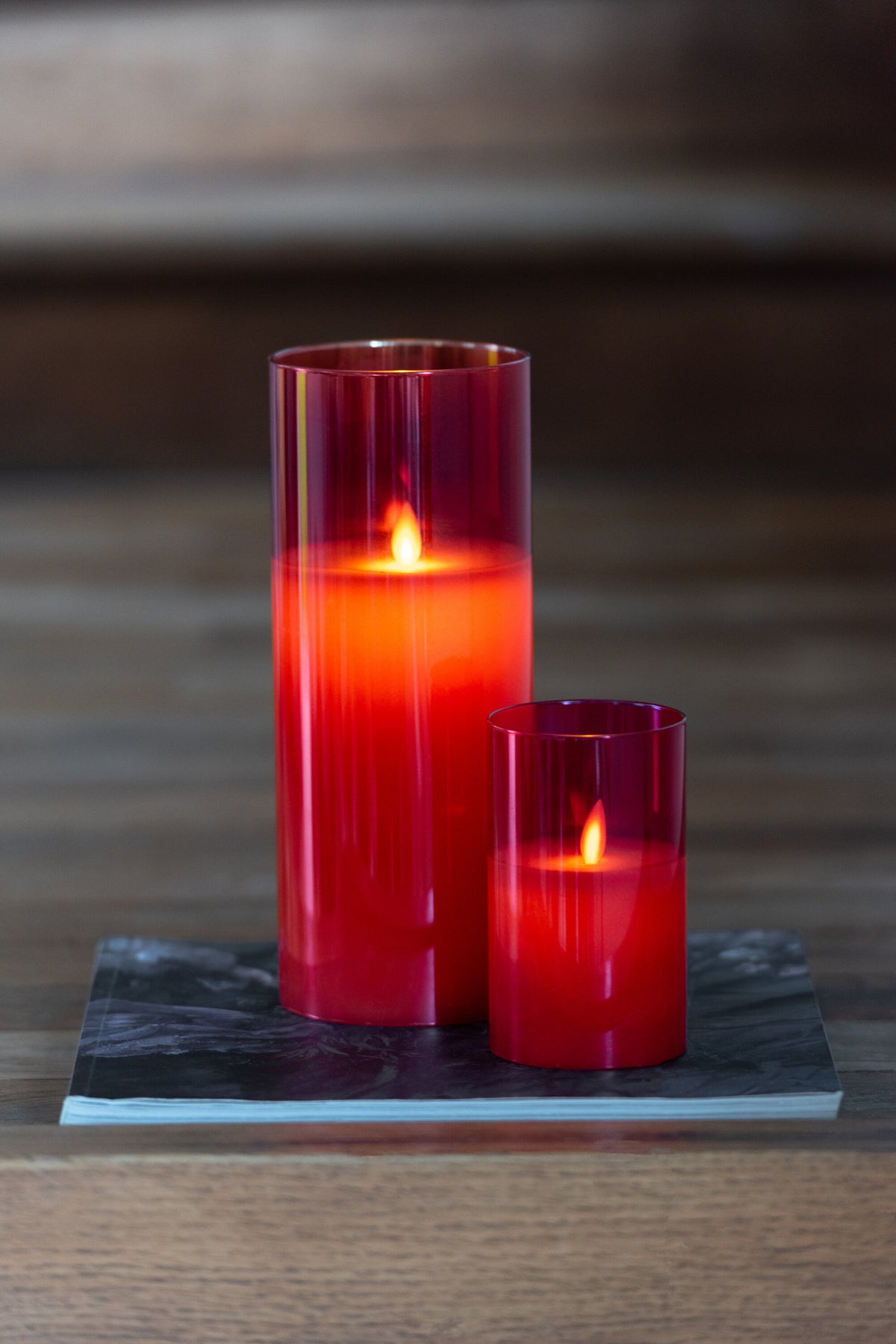 Ledlamp Blinkend Glas Rood Small