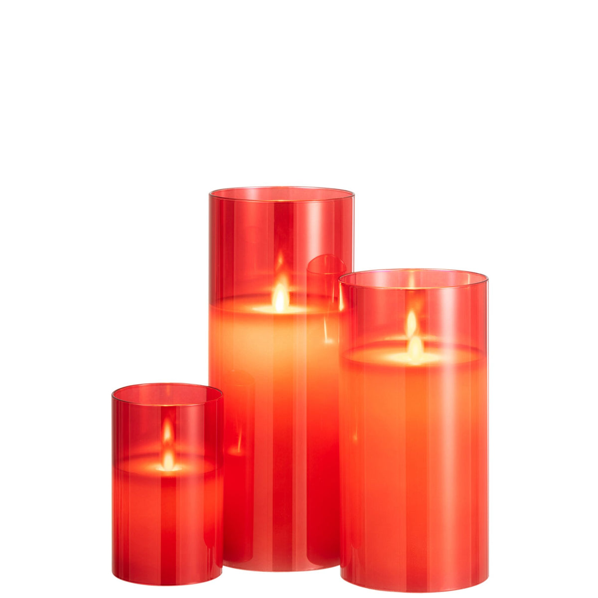Ledlamp Blinkend Glas Rood Large