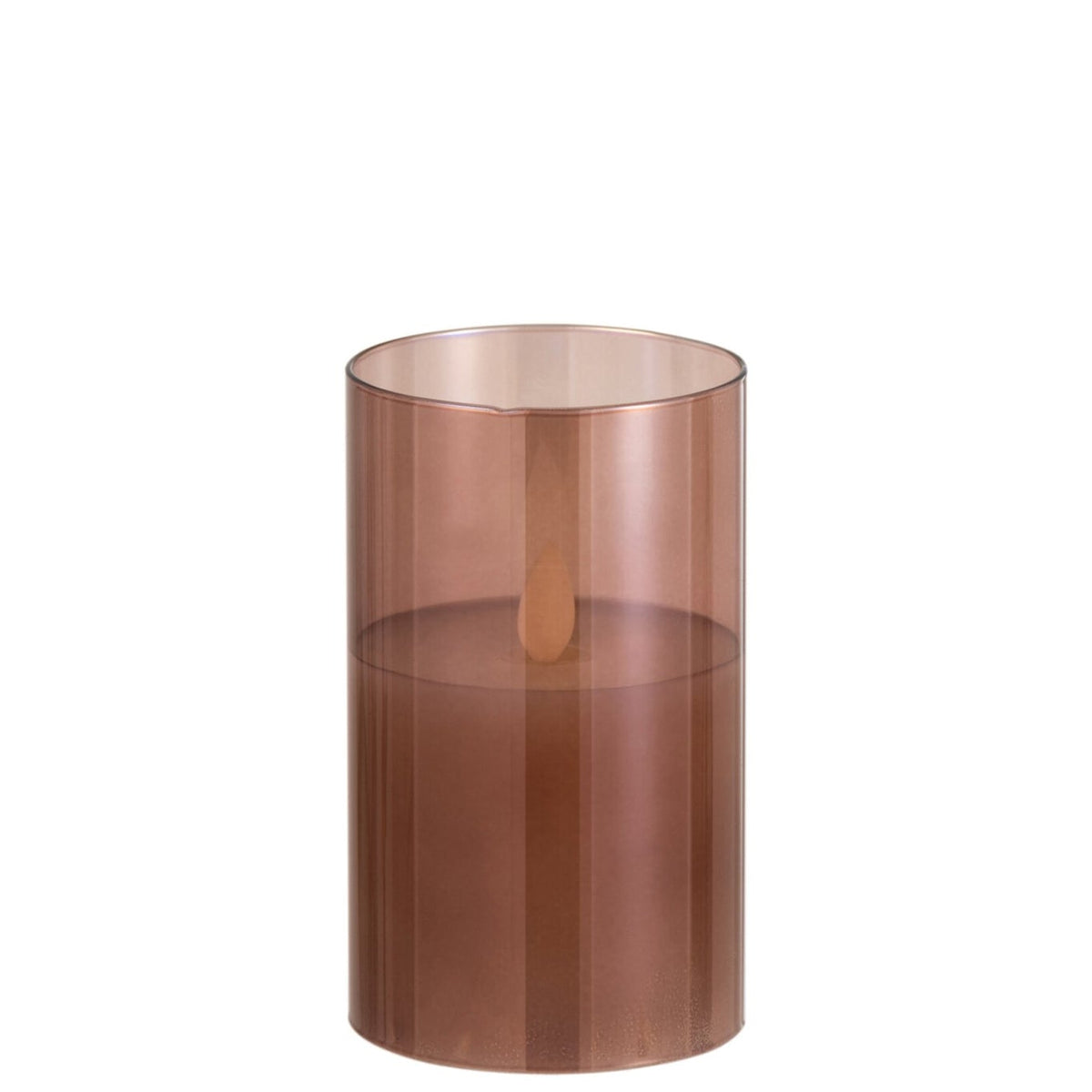 Ledlamp Blinkend Glas Bruin Small