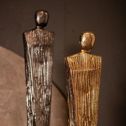 Symon Beeld Aluminium Brown Gold Small PTMD
