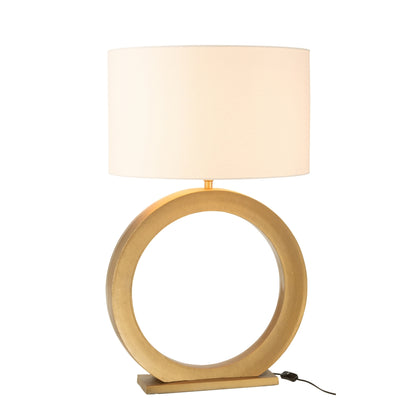 Tafellamp Lamp Rond Aluminium Goudkleurig J-Line