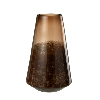 Donkerbruine Glazen Vaas Cone Large J-Line