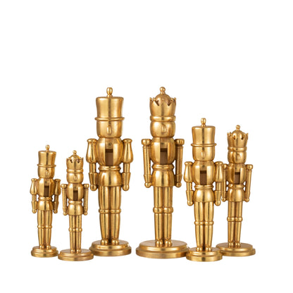 Notenkraker Goud Large 47cm J-Line Set van 2 J-Line