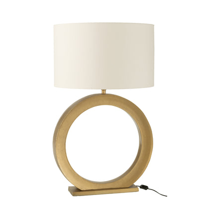 Tafellamp Lamp Rond Aluminium Goudkleurig J-Line