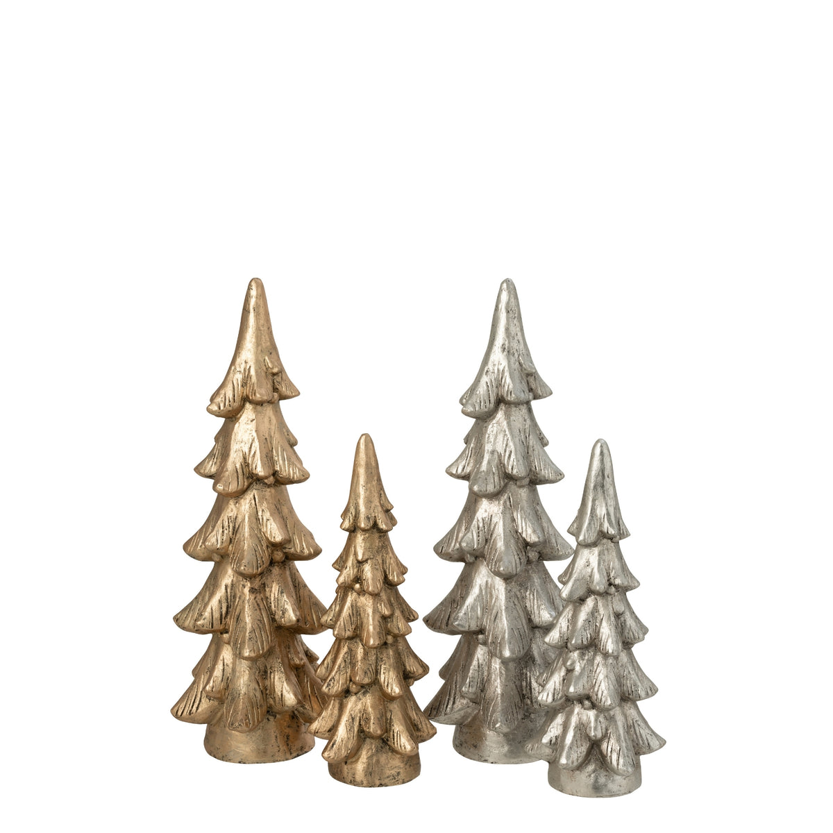 Kerstboom Ronde Basis Magnesium Goudkleurig H74cm Large J-Line
