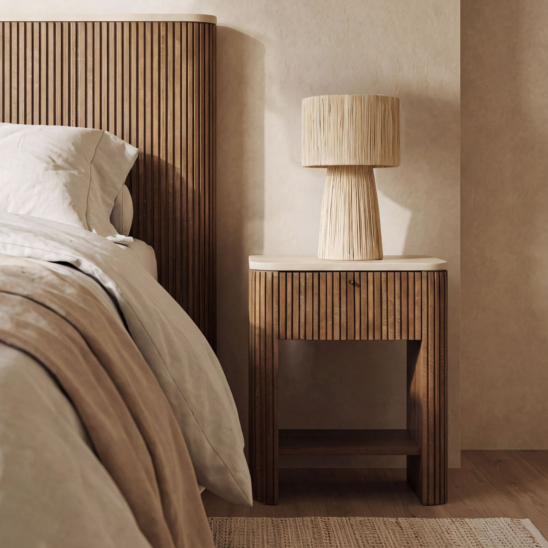 Tafellamp Marbella Palmblad Naturel Small MUST Living