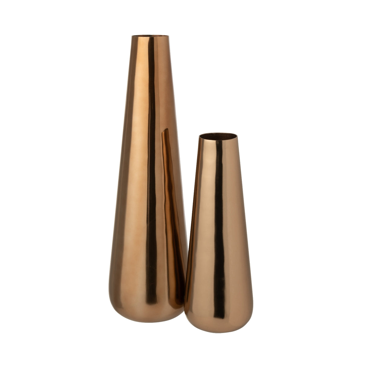 Elegante Vaas Rosé Goud J-Line Set van 2