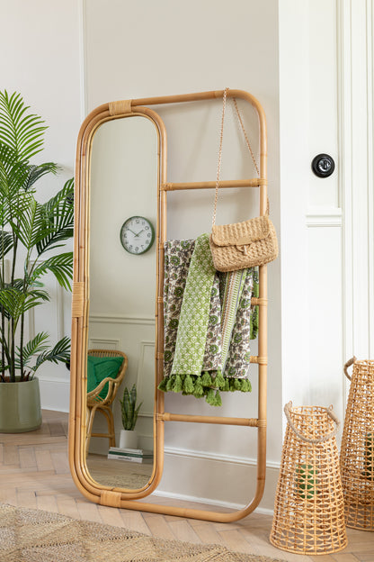 Spiegel Ladder Rotan Naturel J-Line
