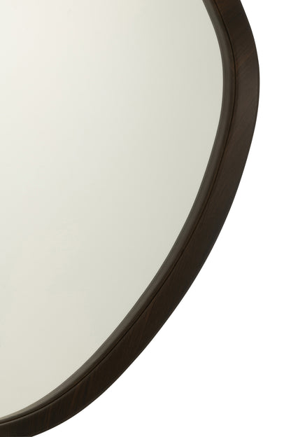 Wandspiegel Abstract Spiegel/Mdf Donkerbruin Large J-Line