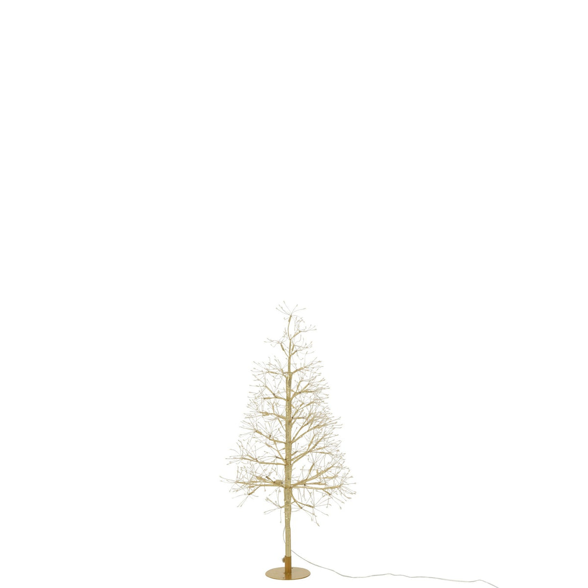 Kerstboom Led Warm Witte Lichten Ijzer Goudkleurig Small H80cm J-Line