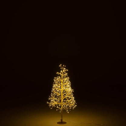 Kerstboom Led Warm Witte Lichten Ijzer Goudkleurig Small H80cm J-Line