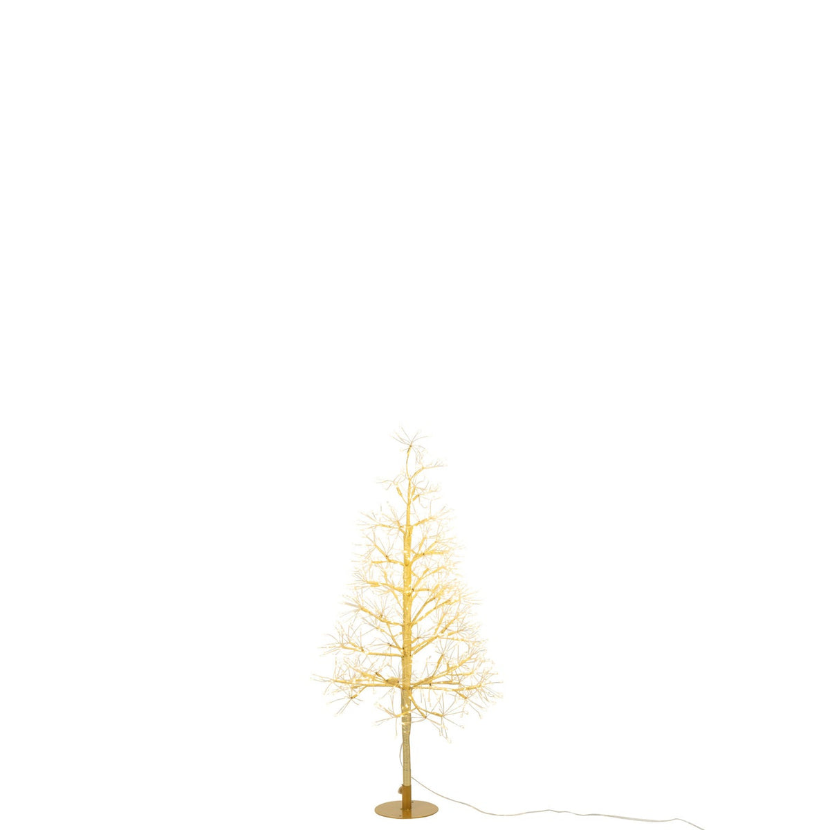 Kerstboom Led Warm Witte Lichten Ijzer Goudkleurig Small H80cm J-Line