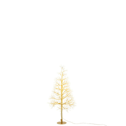 Kerstboom Led Warm Witte Lichten Ijzer Goudkleurig Small H80cm J-Line