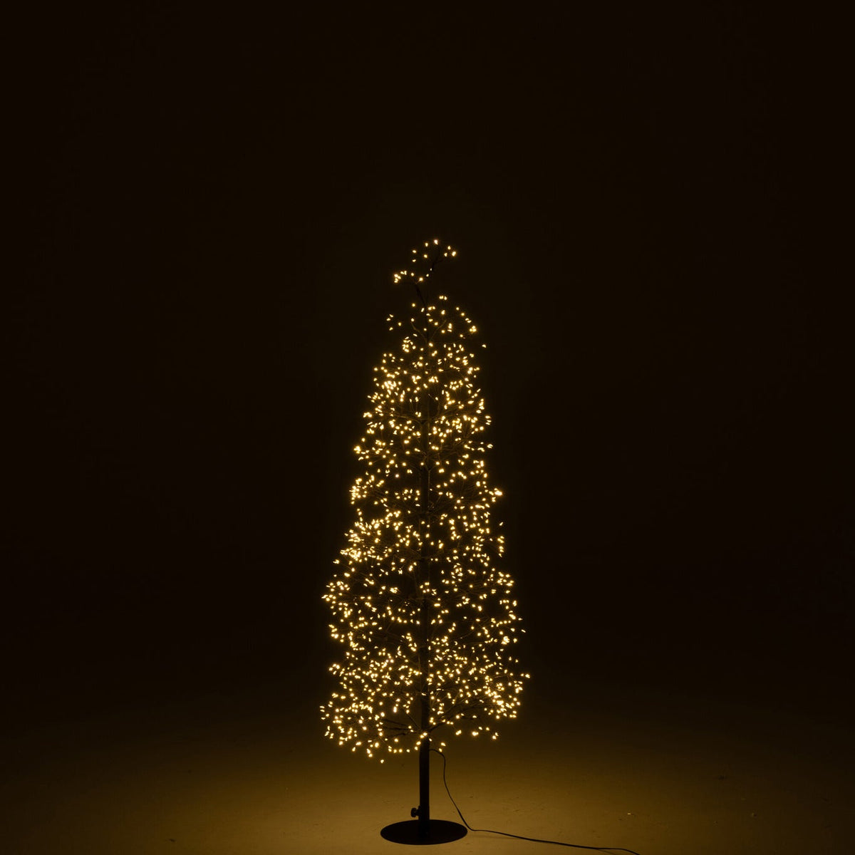 Kerstboom Led Warm Witte Lichten Ijzer Zwart Medium H120cm J-Line