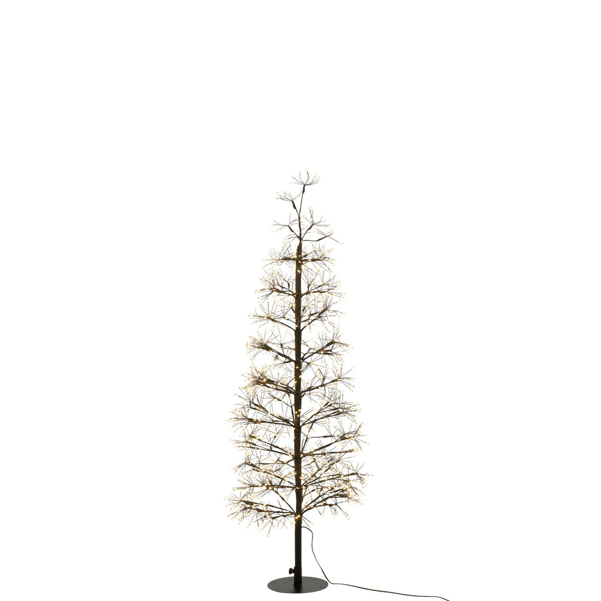 Kerstboom Led Warm Witte Lichten Ijzer Zwart Medium H120cm J-Line