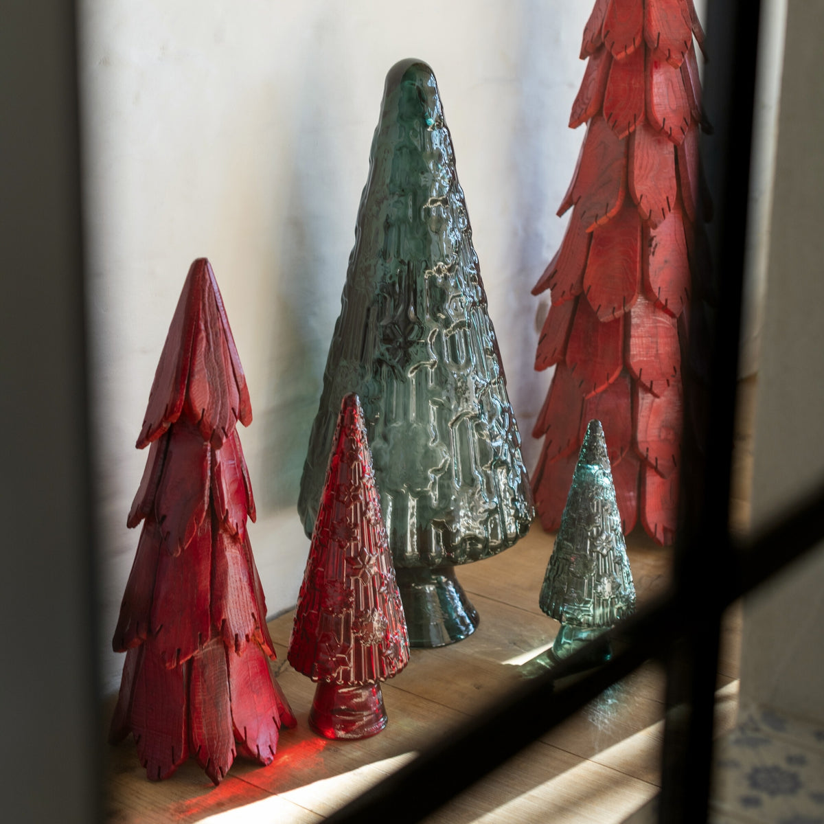 Kerstboom Ornament Groen Glas Large J-Line
