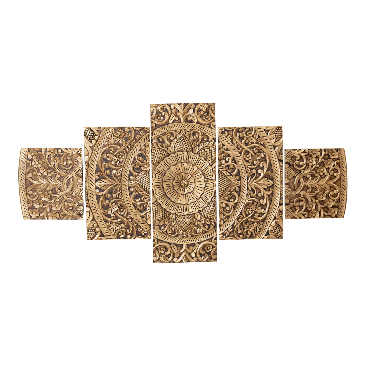Wandpaneel Sharlene - 180x90cm - MDF - Goud PTMD