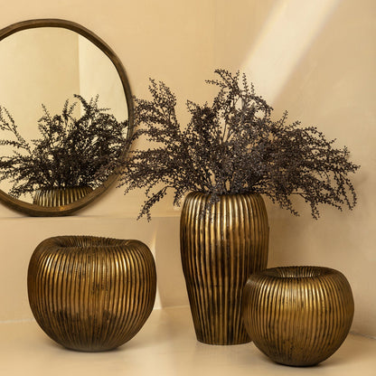 Russen Goud Lage Bloempot Small PTMD