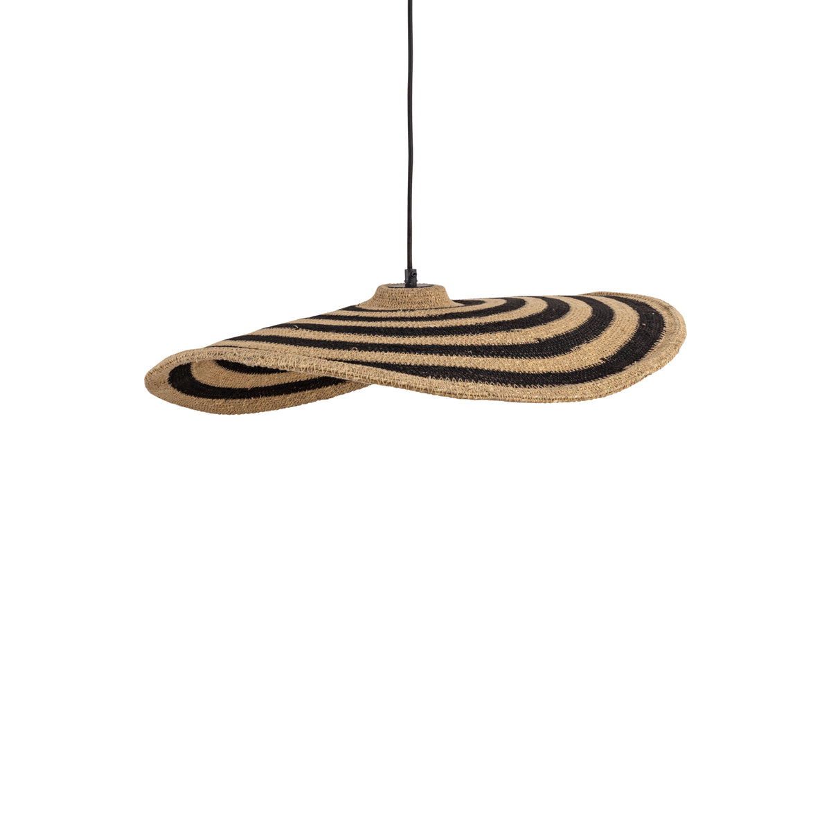 Loulou Natural Seagrass Wavy Hanglamp Small PTMD