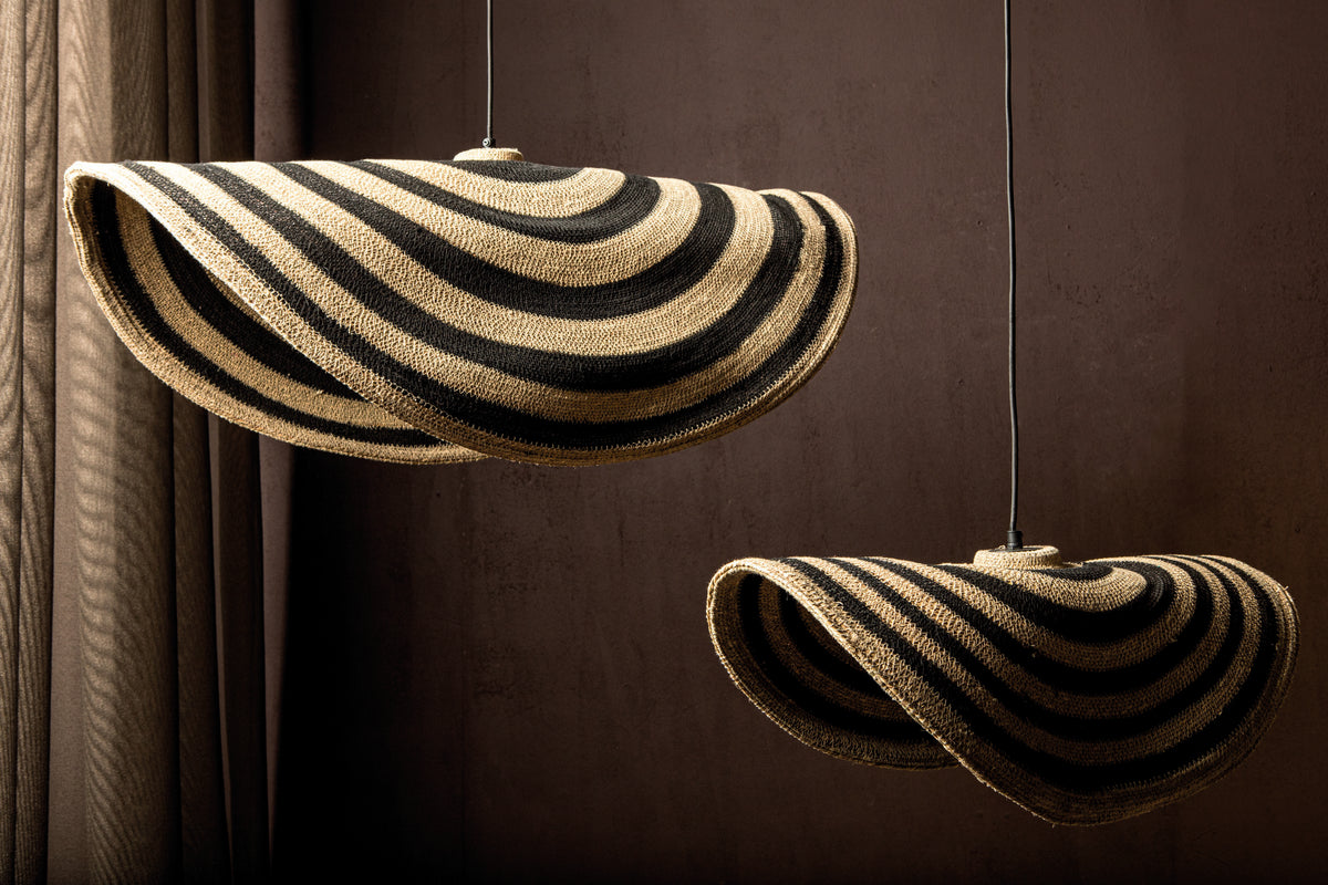 Loulou Natural Seagrass Wavy Hanglamp Small PTMD